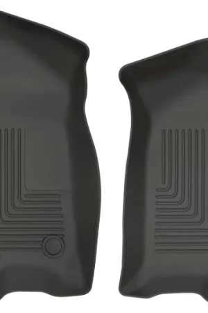 Limited Time Husky Liners 2019 Chevrolet Silverado 1500 Crew Cab WeatherBeater Black Front Floor Liners