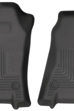 Clearance Husky Liners 2019 Ram 1500 Crew Cab WeatherBeater Black Front Row Floor Liners