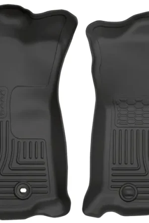 Special Offer Husky Liners 2016 Toyota Tacoma w/ Auto Trans WeatherBeater Front Black Floor Liners
