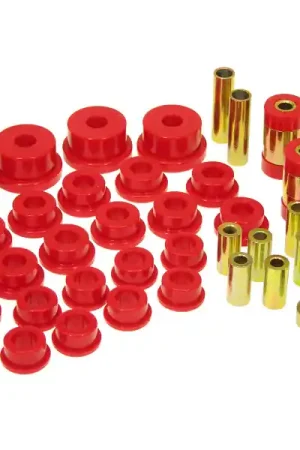 In Demand Prothane 95-99 Mitsubishi Eclipse Rear Upper/Lower Control Arm Bushings - Red