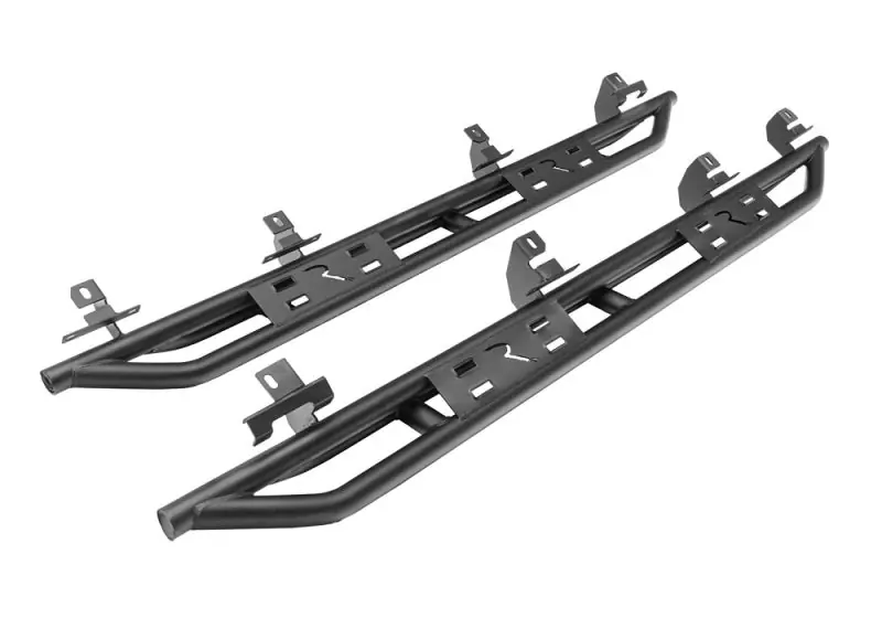 Last Chance Rampage 20-22 Jeep Gladiator SRS Sidebar Rock Crawler Steps - Black