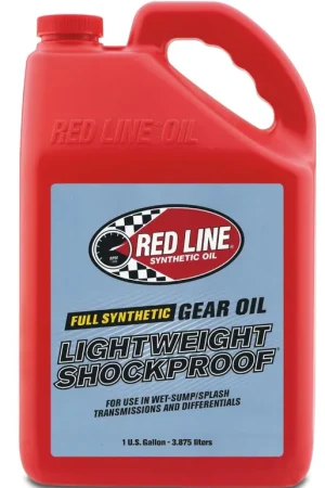 Money Back Guarantee Red Line LightWeight ShockProof Gear Oil - Gallon