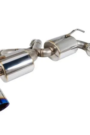 Hot Deal Remark Nissan 370Z (Z34) V2 Axle Back Exhaust w/ Burnt Stainless Steel Double Wall Tip