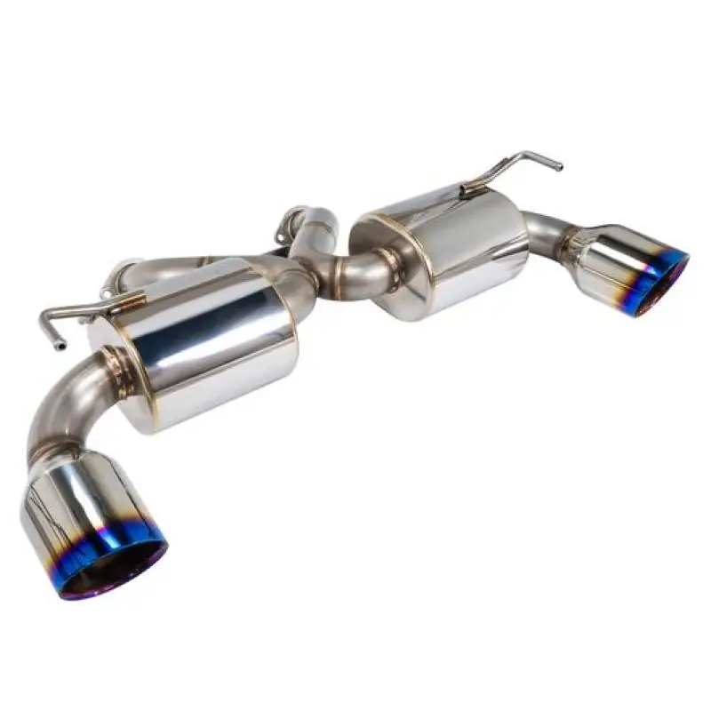 Hot Deal Remark Nissan 370Z (Z34) V2 Axle Back Exhaust w/ Burnt Stainless Steel Double Wall Tip