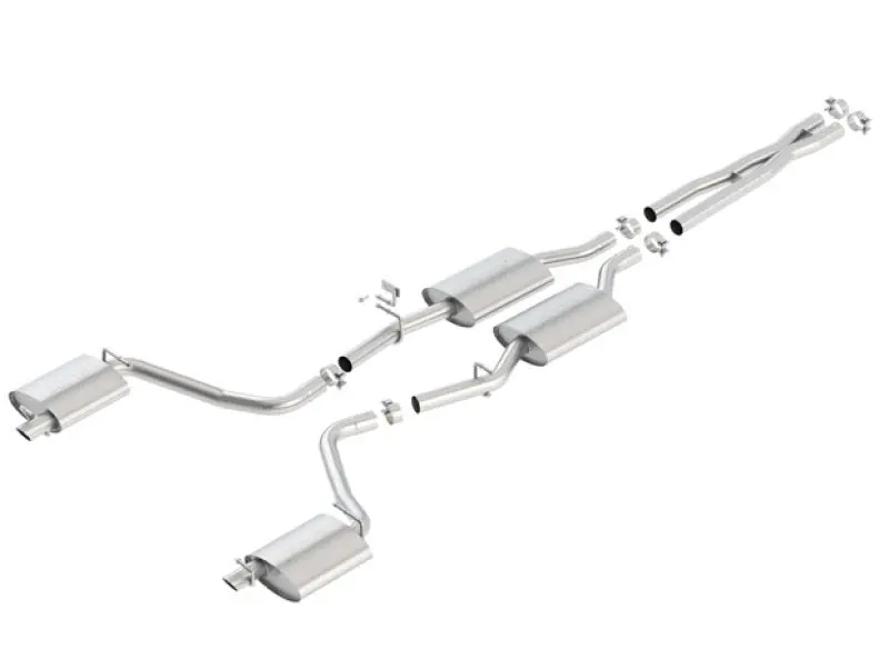 Borla 15-16 Dodge Charger 3.6L V6 S-Type Cat Back Exhaust (Uses Factory Valence) Latest