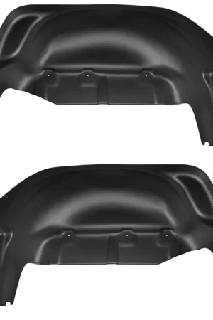 Authentic Husky Liners 19-23 GMC Sierra 1500 Black Rear Wheel Well Guards