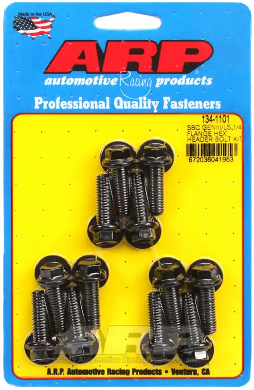 ARP Chevy LS 1/4in Flange Hex Header Bolt Kit Hassle-Free Returns