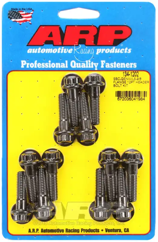 Best Choice ARP SBC/GENIII LS 3/8 Flange 12pt Header Bolt Kit