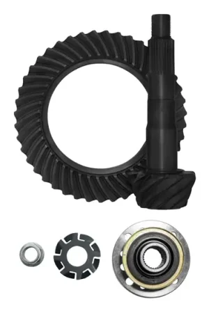 ~(14 lbs. 16X12X6)~ USA Standard Ring AND Pinion Gear Set for Toyota 8IN High Pinion in Reverse 4.56 Ratio with Yoke Kit Get Yours