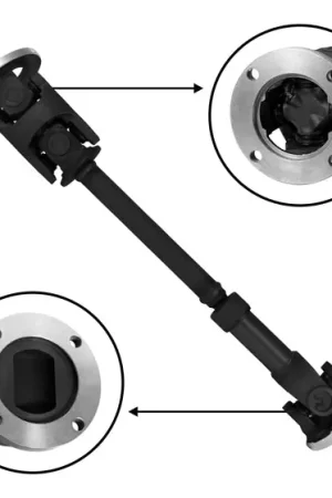 Bargain Front Driveshaft GM Oldsmobile Midsize Truck SUV 25.25 Flange to Flange OLDS BRAVADA FRNT DRIVESHAFT 95- 98 AWD w 3.42 3.73 or HD Tow Pkg Type N 25-1 4 FTF