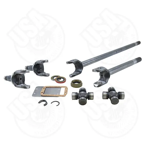 Place Order USA Standard 4340 Chrome-Moly replacement axle kit for TJ/XJ/YJ/ZJ front Dana 30 30 spline