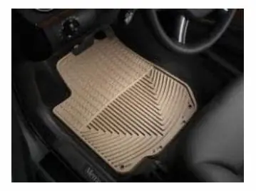 ~(9 lbs. 34X21X1)~ Tan Front Rubber Mats Mercedes-Benz CL-Class 2007 + Secure Checkout