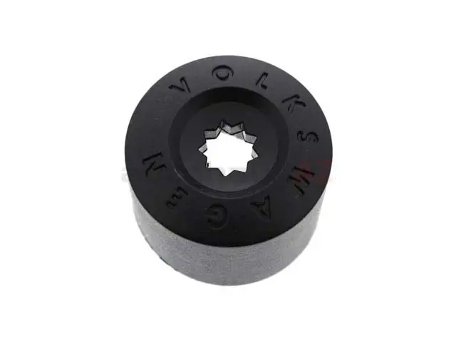 Premium Genuine VW/Audi 1K06011739B9 Wheel Lug Bolt Cap; Black - VW