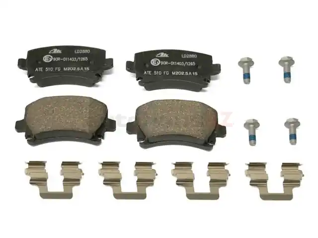 ATE Ceramic 1K0698451K, LD2880 Brake Pad Set; Rear - Audi, VW Top Pick