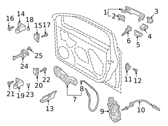 Handmade Genuine VW/Audi 17A837880GRU Exterior Door Handle Cover; Right - VW