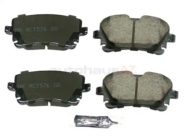 Akebono Euro 8K0698451F, EUR1018B Brake Pad Set; Rear - Audi Clearance