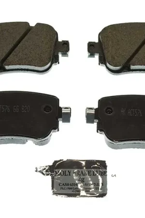 Grab Now Akebono Euro 7N0698451A, EUR1779 Brake Pad Set; Rear - Audi, VW