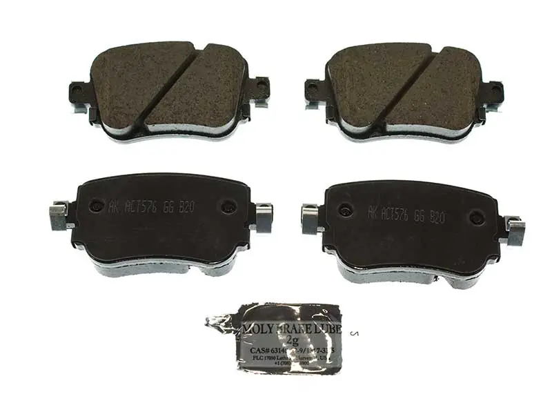 Grab Now Akebono Euro 7N0698451A, EUR1779 Brake Pad Set; Rear - Audi, VW