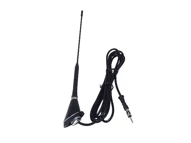 High Quality Jopex VW6101910 Antenna; Complete Manual Assembly with 15 Foot Leads; Roof Mount Swept Back 40 Degrees; Black - Audi, VW