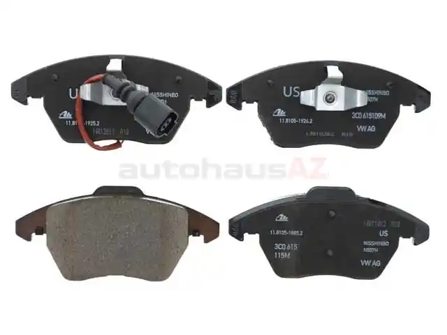 Genuine VW/Audi 3C0698151K Brake Pad Set; Front - VW Best Choice