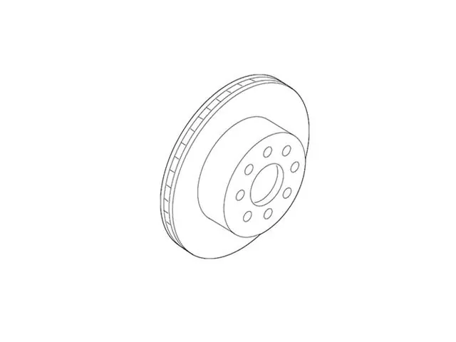 Genuine VW/Audi 4K0615601A Disc Brake Rotor; Rear - Audi Save Now