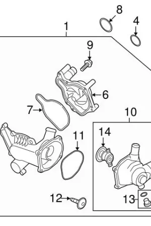 Best Choice Genuine VW/Audi 079121013M Water Pump - Audi