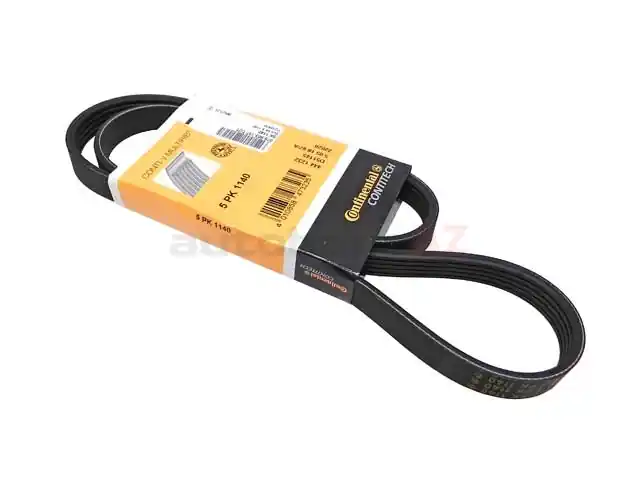 Price Drop Continental ContiTech 5PK1140, 5K1140 Serpentine Belt; Alternator and Air Conditioning - Audi, Fiat, Honda