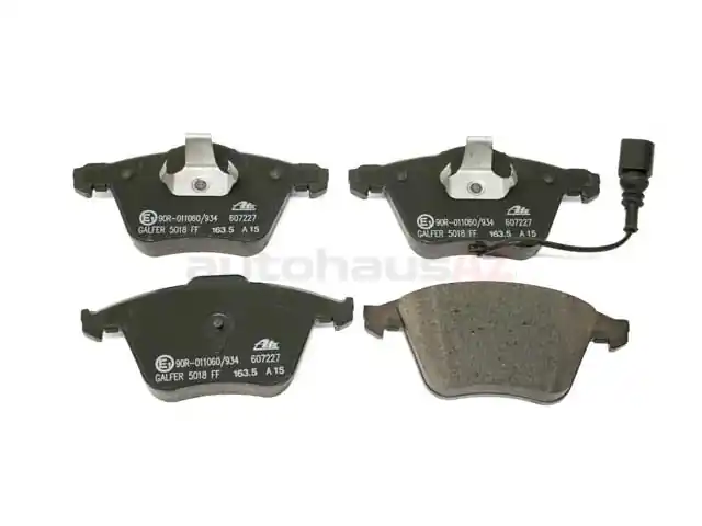 ATE 8J0698151F, 607227 Brake Pad Set; Front - Audi, VW Trusted Brand