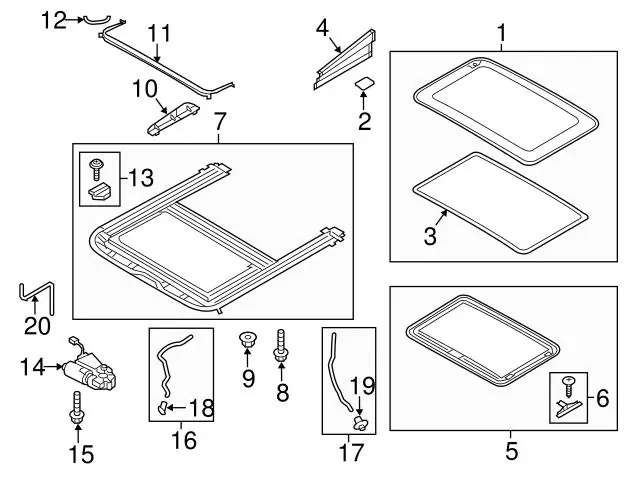 Genuine VW/Audi 8T8898924A Sunroof Cover Guide - Audi Limited Edition
