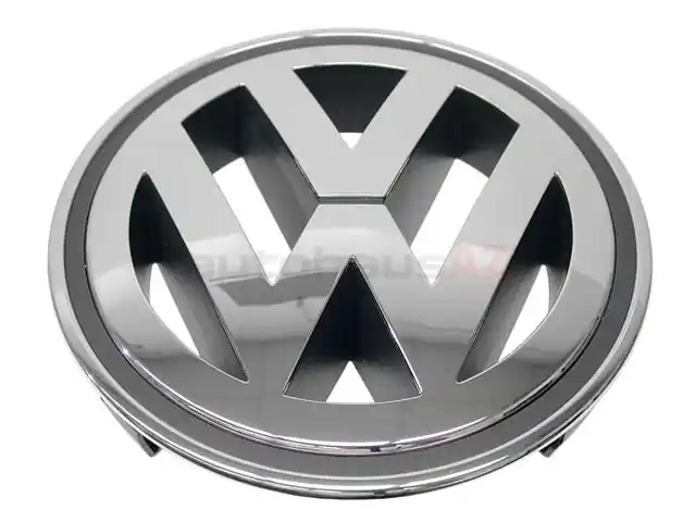 Budget Genuine VW/Audi 3C0853600AMQH Grille Emblem; Chrome/Anthracite - VW