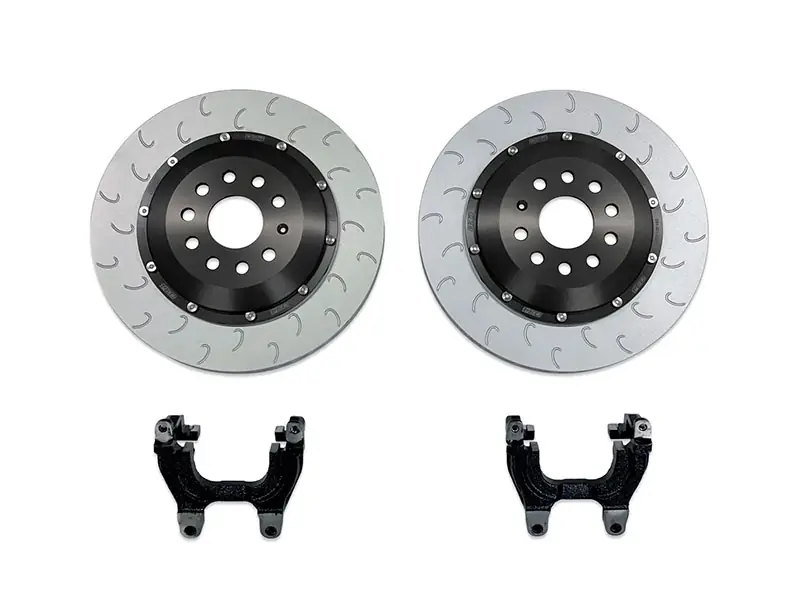 034 Motorsport 034-301-2004-BLK 2-Piece Floating 350mm Brake Rotor Upgrade; Rear; Black Bracket - Audi, VW While Supplies Last
