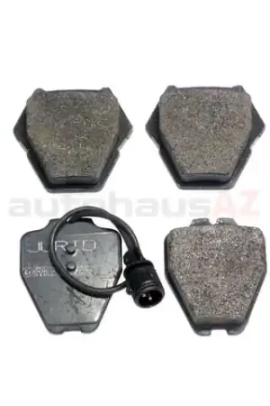 Jurid 4D0698151AC, 573208J Brake Pad Set; Front with Sensors; 8 Pad Set - 2 with Sensors; ROUND PLUG - Audi Limited Edition