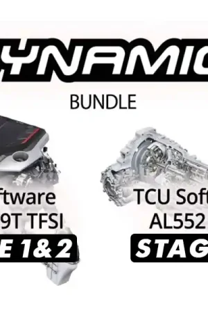 034 Motorsport 0341032931+2560, 0341032931 Dynamic+ Tuning Stage 1 & 2 ECU + Stage 1 TCU - Audi Express Delivery