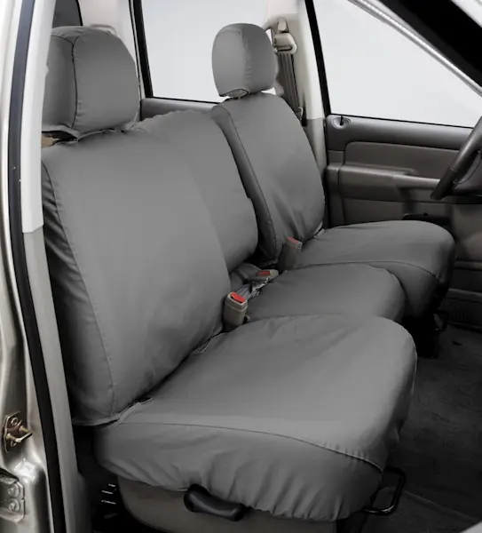 Worldwide Shipping Seat Saver SS8359PCGY Polycotton SeatSaver Custom Second Row Seat Covers