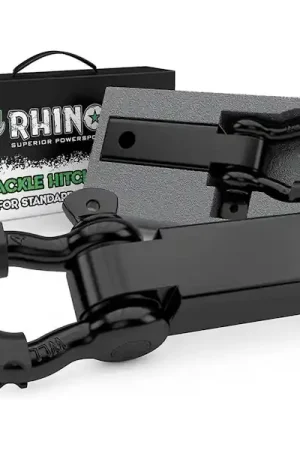 Editor’s Pick Rhino USA RSHCK-HTCH Rhino USA Shackle Hitch Receiver W/ D-Ring (Black)