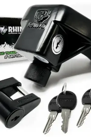 Editor’s Pick Rhino USA TRL-LOCK-KIT Rhino USA 2" Trailer Coupler HD Lock Kit-2-Piece