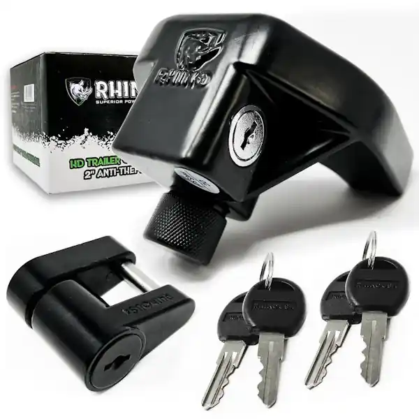 Editor’s Pick Rhino USA TRL-LOCK-KIT Rhino USA 2" Trailer Coupler HD Lock Kit-2-Piece