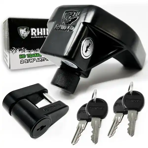 Rhino USA TRL-LOCK-KIT-2.5 Rhino USA 2 5/16" Trailer Coupler HD Lock Kit-2-Pieces Professional Grade