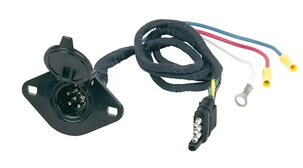 Flash Sale Hopkins Towing 47155 4-Flat To 6-Round Connector