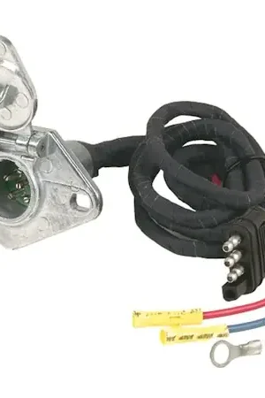 Hopkins Towing 47165 4-Flat To 6-Round Connector Brand New