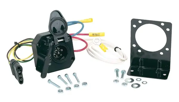 Final Sale Hopkins Towing 47175 Multi-Tow® 4-Flat To 6-Round And 4-Flat Connector