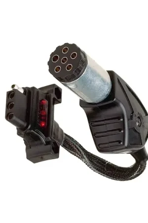 Hopkins Towing 47320 Endurance™ LED Test 6-Round To 4-Flat Adapter Modern