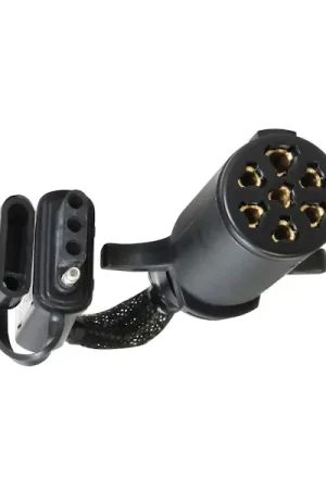 Hopkins Towing 47407 Plug-In Simple!® 7-Round To 4-Flat Flex Adapter Must Have