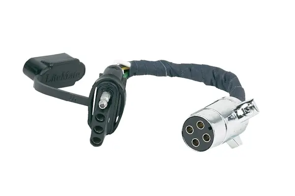 Hopkins Towing 47465 Plug-In Simple!® 4-Round To 4-Flat Flex Adapter Mega Sale