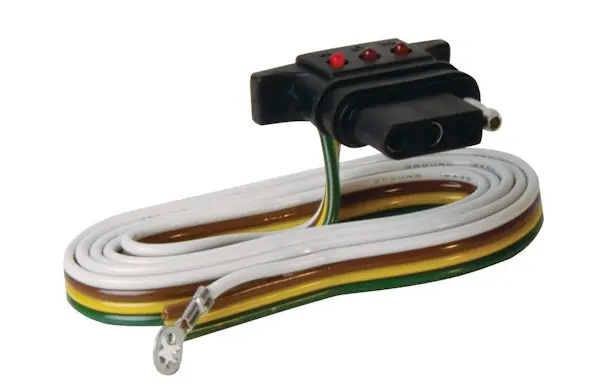 Hopkins Towing 48055 LED Test 4-Wire Flat Vehicle End Connector Luxury