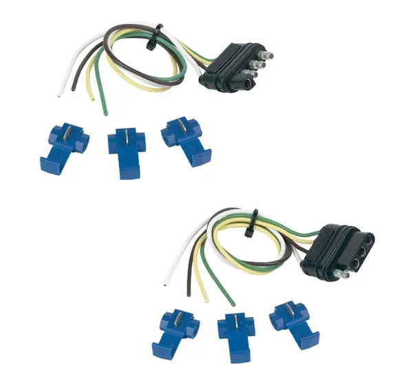 Next Day Delivery Hopkins Towing 48165 4-Wire Flat Connector Set