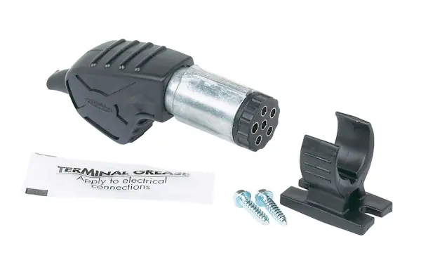 Hopkins Towing 48440 Endurance™ 6-Pole Round Trailer End Connector New Arrival