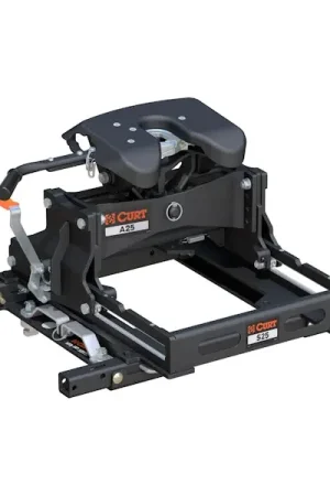 Affordable CURT 16057 A25 Sliding 5th Wheel Hitch, 25K, Select Chevy, Ford, GMC Puck System