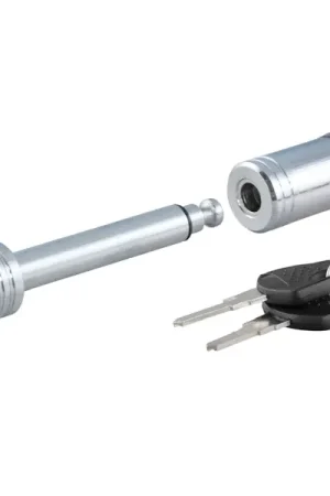 Worldwide Shipping CURT 23501 1/2" Hitch Lock (1-1/4" Receiver, Barbell, Chrome)