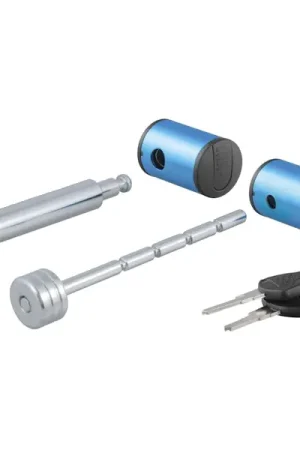 Top Pick CURT 23505 Right-Angle Hitch & Coupler Lock Set (2" Receiver, 1" to 3" Latch)